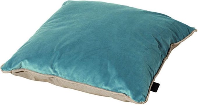 Madison - Sierkussen Velvet Light Blue, Panama Linnen - 50x50 - Blauw