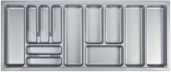 Orga-Box I Bestekbak zilvergrijs 1200 mm voor Tandembox u. ModernBox