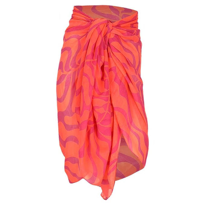 Zomerse pareo - Dames - Koraal/Roze