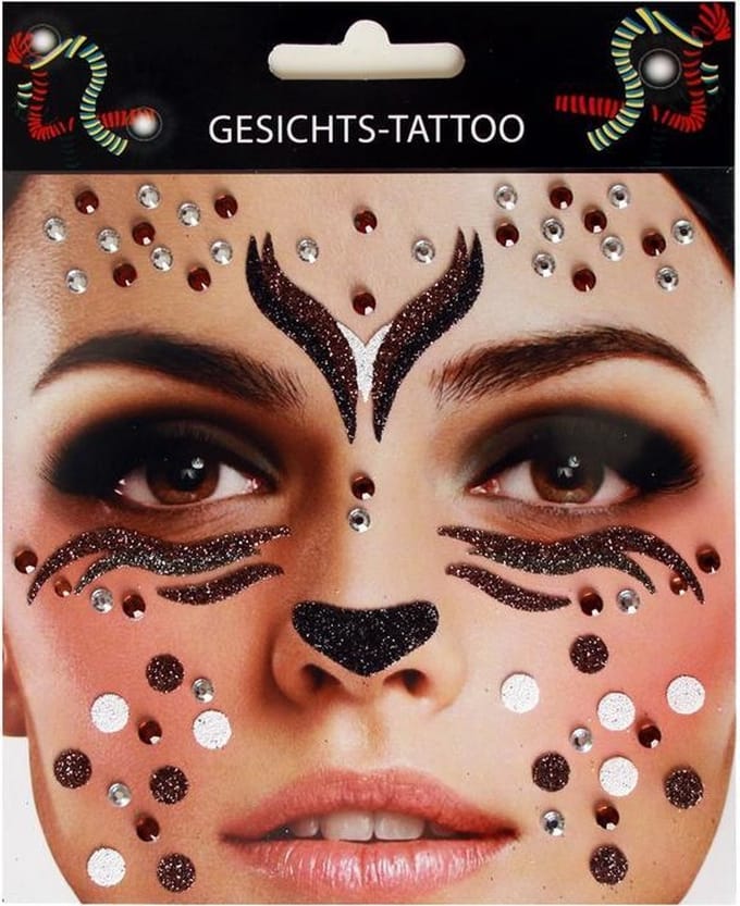 Gezichtssticker Ree (Rood)