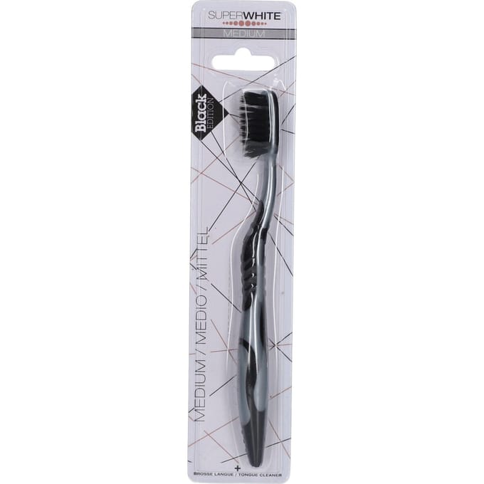Superwhite® Black Edition Tandenborstel Medium 1