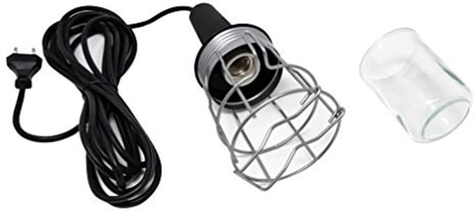 Draagbare lamp met gloeilamp en 5 m kabel voor bouwplaatsen en werkruimtes
