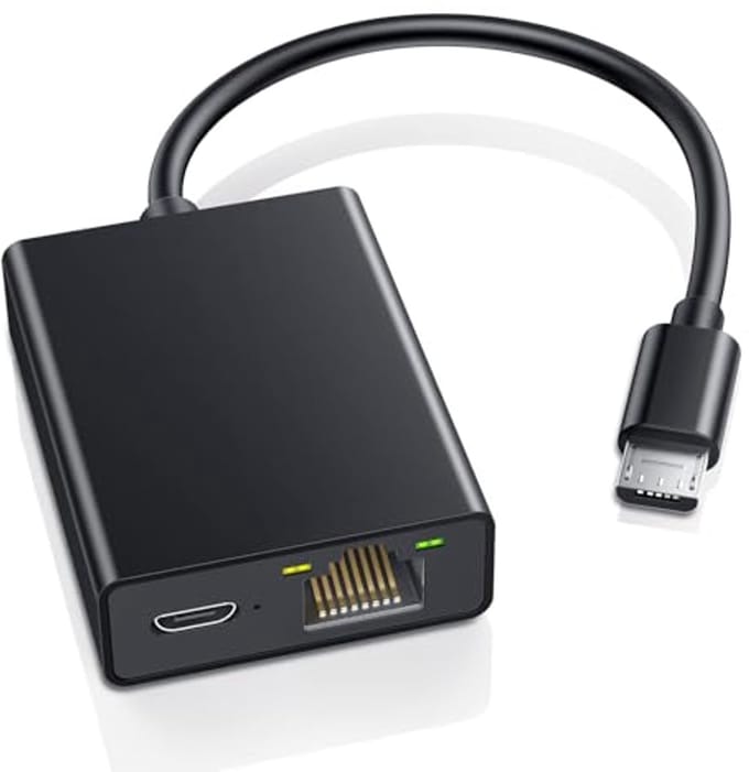 Ethernet-adapter voor Fire TV Stick - Micro USB naar RJ45