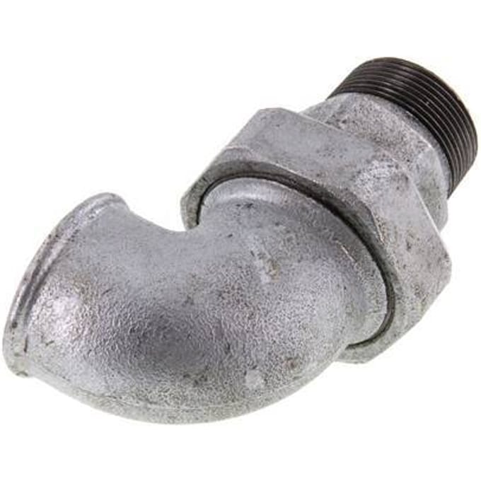 90° L-Koppeling Aansluiting 1 1/2'' Buitendraad R X Binnendraad Rp Gietijzer Conische Afdichting 25bar
