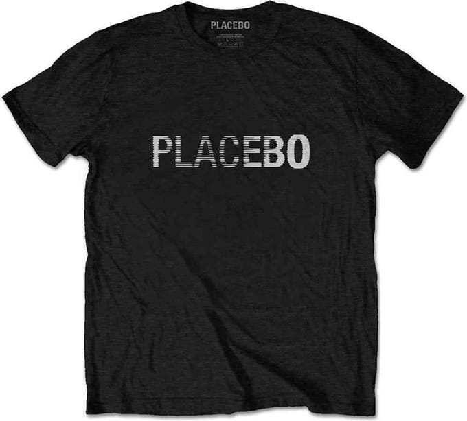 Placebo - Logo Heren T-shirt - M - Zwart
