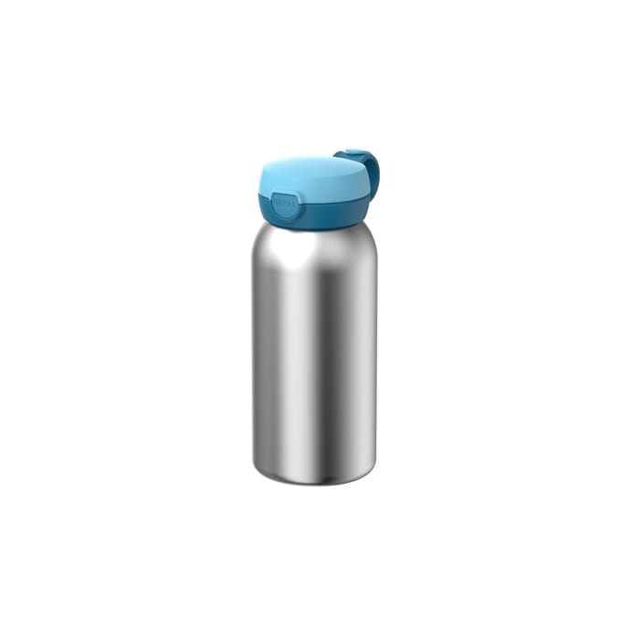 Mepal Isoleerfles met flipdop Campus - 500 ml - Waterfles RVS - Lekdicht - Hygiënische deksel - Cool blue