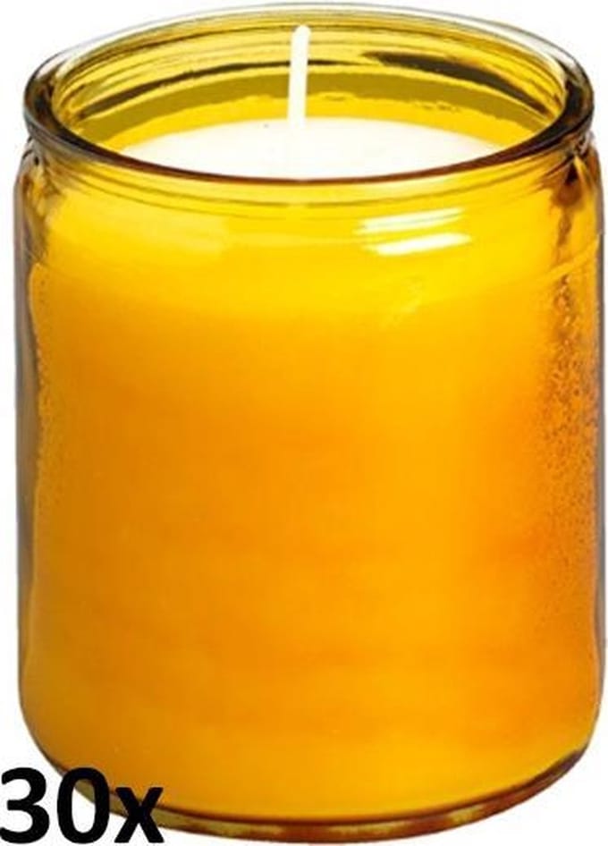 Bolsius - Horeca Star Light - 82/68 - 30 stuks per verpakking - Amber