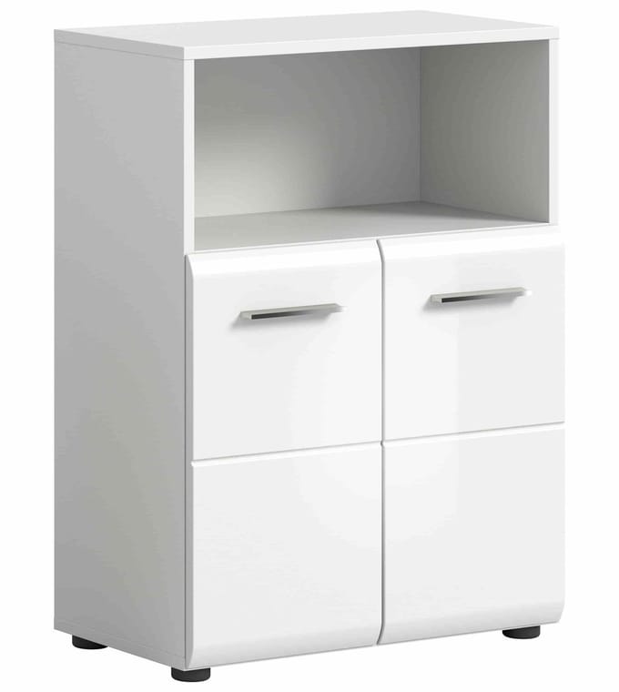 IJskast breed wit hoogglans MDF TZ wit NB - 30x60x80cm