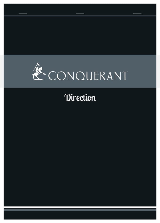 Conquerant 100100929 schrijfblok & schrift A4 200 vel Grijs