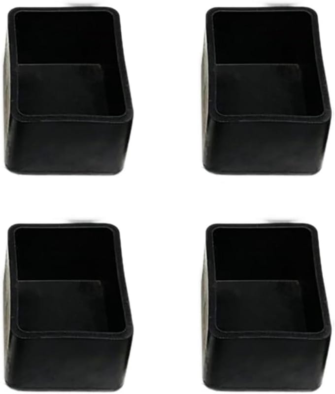8 stuks vierkante stoelpootdoppen - antislip bescherming voor vloeren