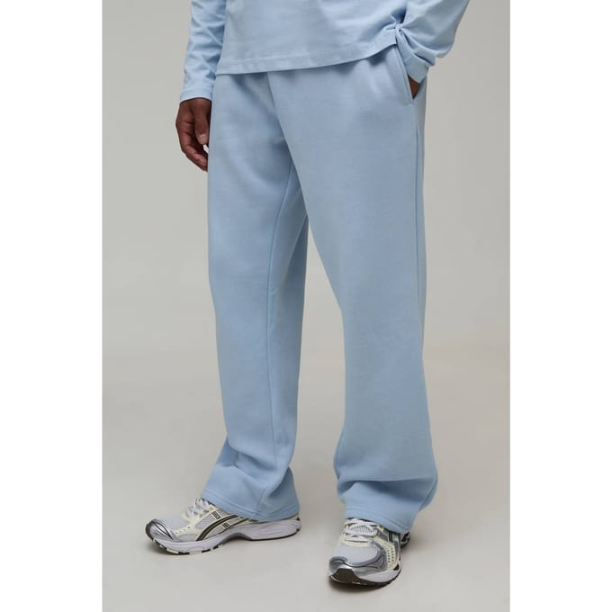 Essentiële Rechte Pijp Jogger | Light Blue | Size Large