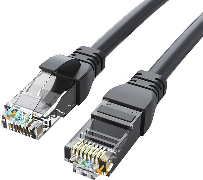 Rainbecom - Internetkabel 2 meter - CAT6 - Patchkabel – UTP CCA - Kabel - Ethernet Kabel - RJ45 - LAN Cable – Netwerkkabel - Zwart