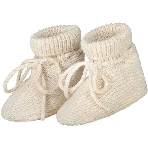 Prénatal newborn slofjes Pure Dark Ecru Melange 1MT unisex