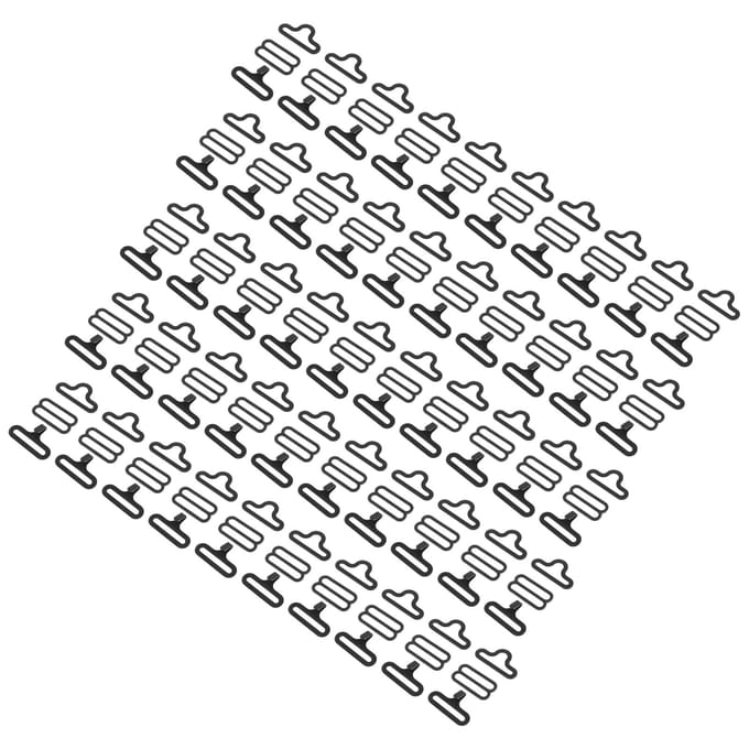 50 sets metalen verstelbare vlinderdas hardware das clip haak sluiting stropdas riem gray