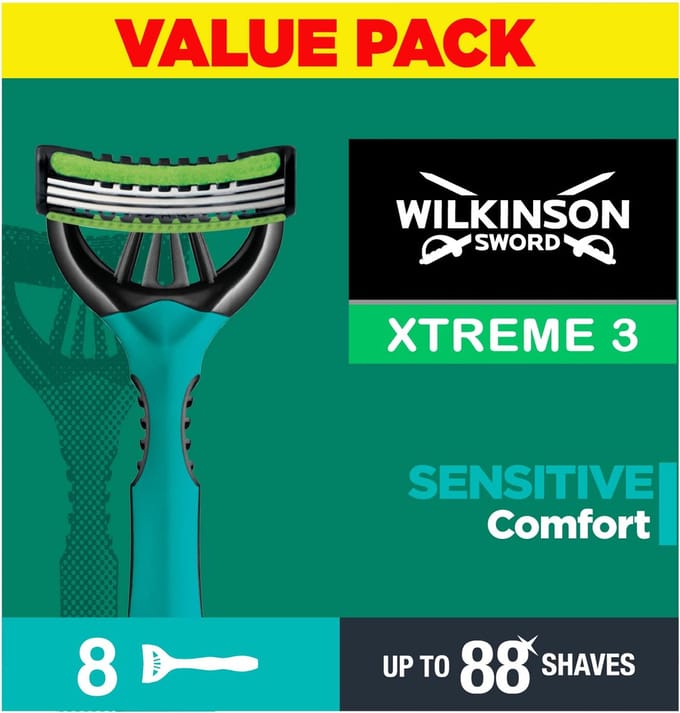 Wilkinson Xtreme 3 Sensitive Comfort - 8 wegwerpscheermesjes.