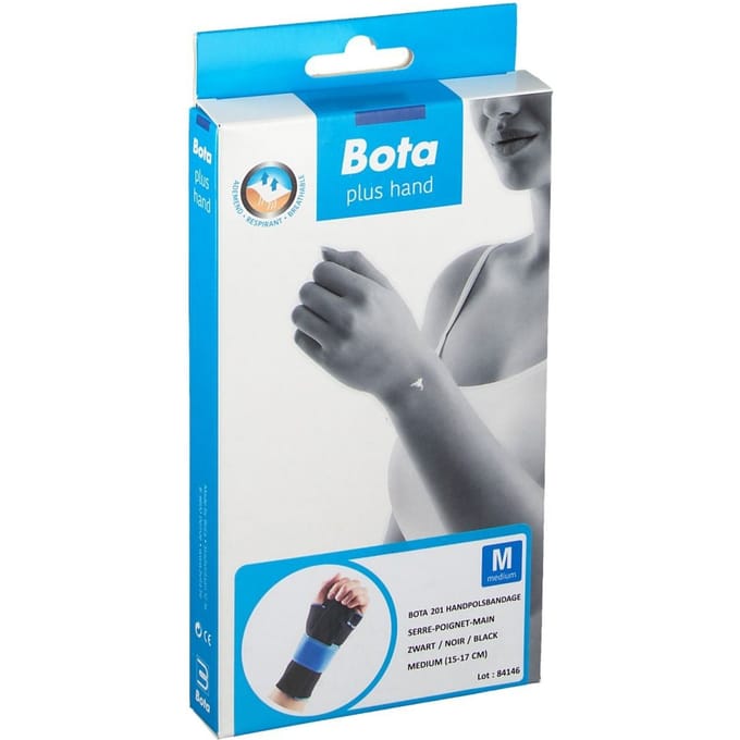 Bota Handpolsband 201 Zwart Medium 1 Verband(en)