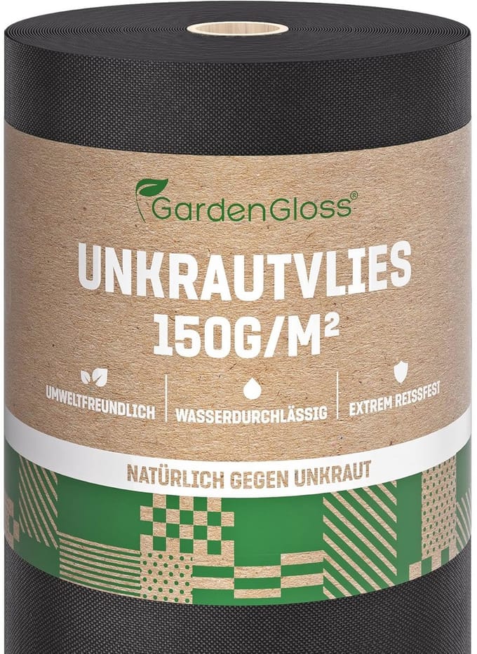 Ondoorlatend Onkruidvlies 150g/m² - Extra Sterk Tuinvlies Tegen Onkruid
