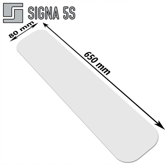 SIGNA 5S Vloermarkering ID 80 - 80x650mm Wit - Duurzaam PVC