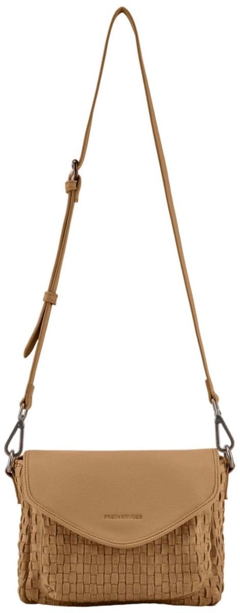 FREDsBRUDER Schoudertas Natural Flow Crossbag With Flap Caramel Lichtbruin