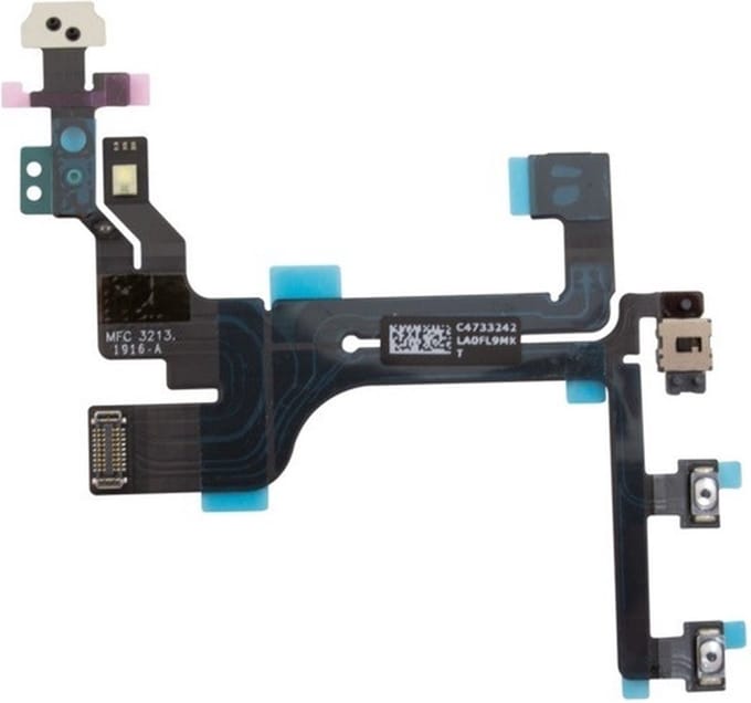 Geschikt voor iPhone 5c Power en Volume knop en LED flash