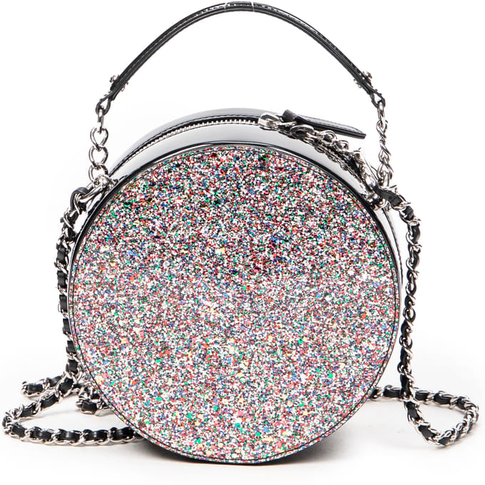 CC Round Glitter Chain Crossbody  Schoudertas