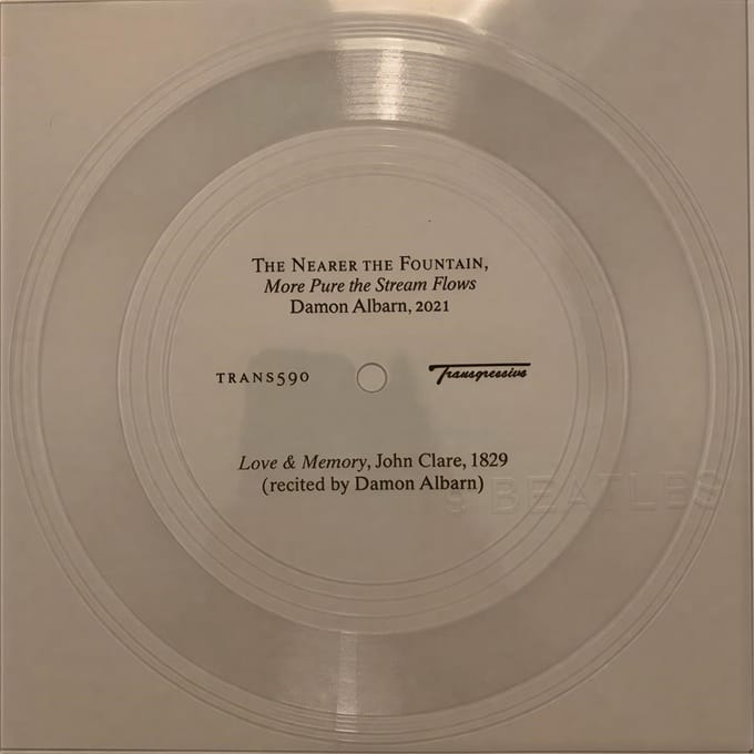 Damon Albarn - Love & Memory By John Clare (7" Single)