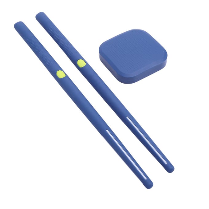 Lucht Drumstokken 8 Geluiden 3D Bewegingsdetectie Draagbaar Oplaadbaar Virtueel Elektronisch Drumstel blue