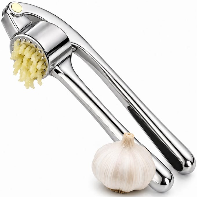 Luft Professionele Knoflookpers RVS - Lookpers - Gemberpers - Knoflookrasp - Garlic press