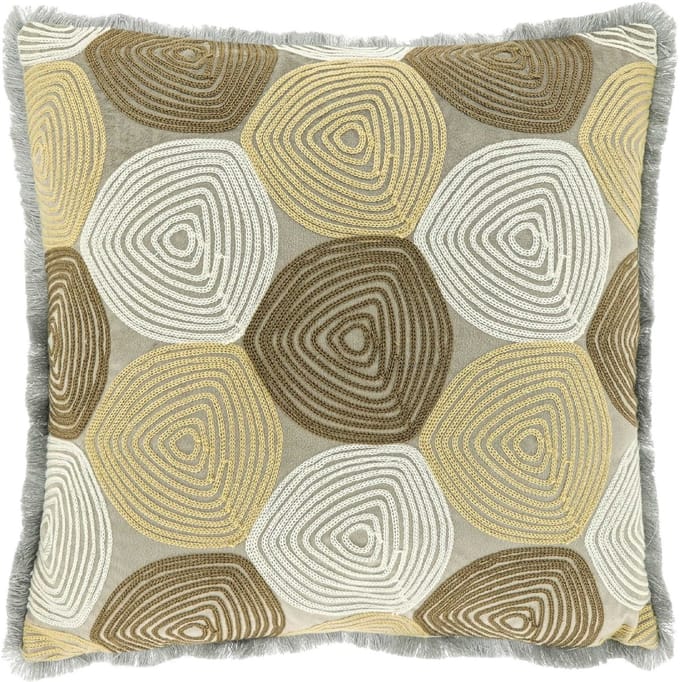 Unique Living Sierkussen Sem - Textiel - Beige - 45x45 cm (BxD) - Dessin 1