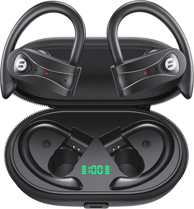 Bluetooth Hoofdtelefoon met Ruisonderdrukking en Lange Speeltijd