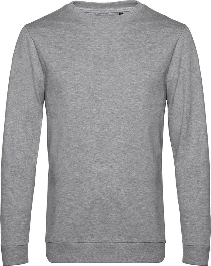B&C Set-In-Sweater, 280GSM Kleur Heather Grey Maat XXXL