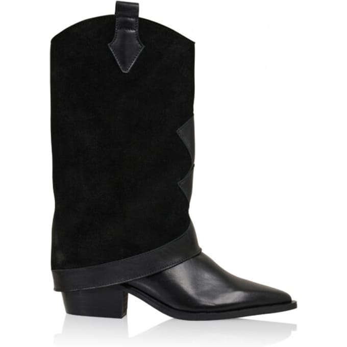 DWRS Shetland denim B10543-10 Zwart