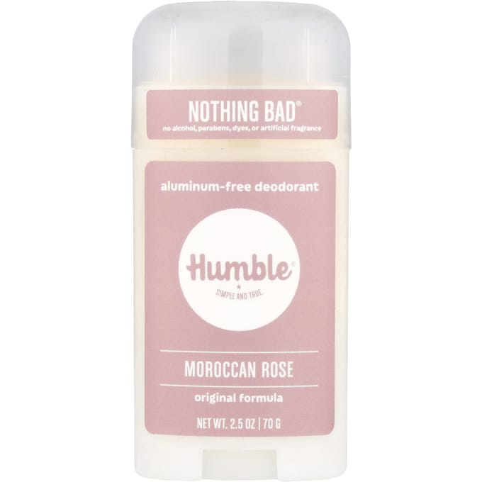 Humble Brands, Déodorant sans aluminium, Rose marocaine, 2,5 oz (70 g) white