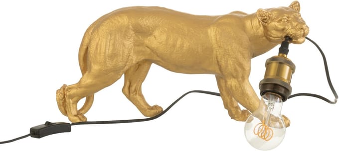 J-Line tafellamp Poema - polyresin - goud - small