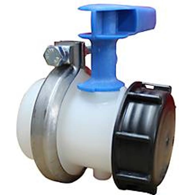 WERIT reservekraan voor IBC-tanks, met verwisselbaar ventiel