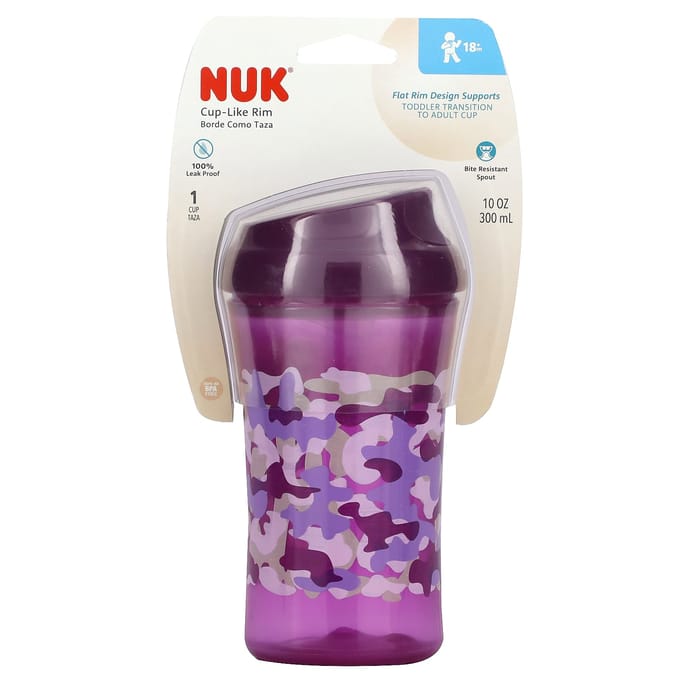 NUK, bekerachtig randje, vanaf 18 maanden, paars, 295 ml (300 ml) blue