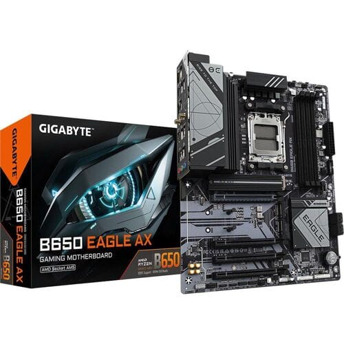 GIGABYTE B650 EAGLE AX Moederbord - AMD B650 - AMD AM5 - DDR5 RAM - ATX