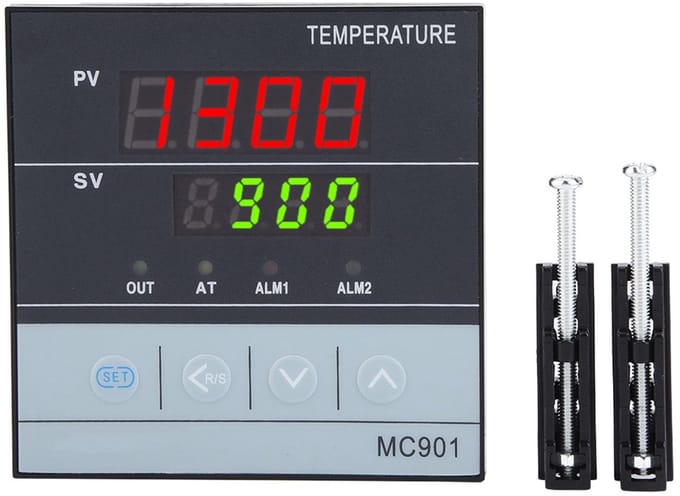 Allecto - PID Temperatuurcontroller - Digitale K Type PT100 - Nauwkeurige Temperatuurmeting - Compact - Temperatuurregeling - Precisie - Geschikt v...