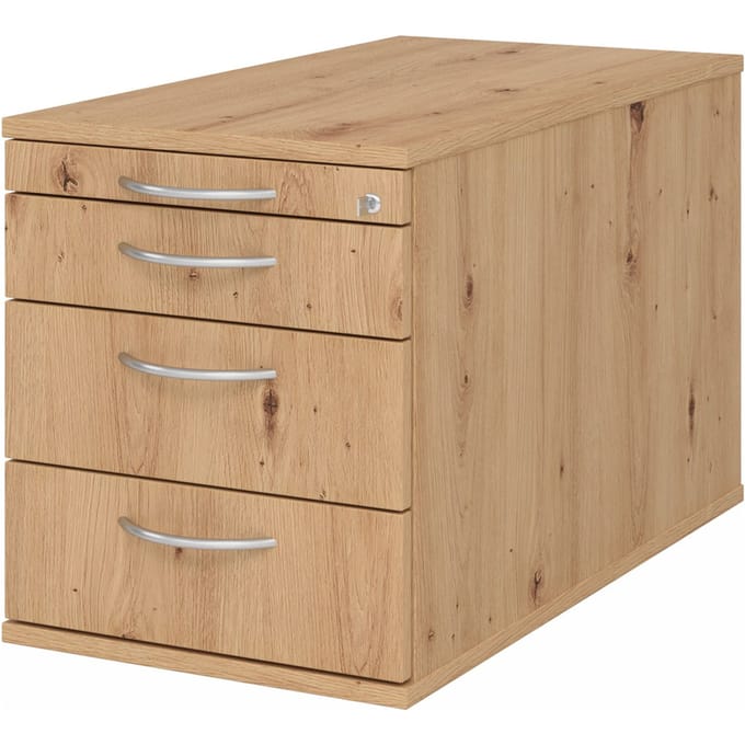 SIGNA TC30 BM - Rolcontainer Knoestige Eiken Metalen handgreep