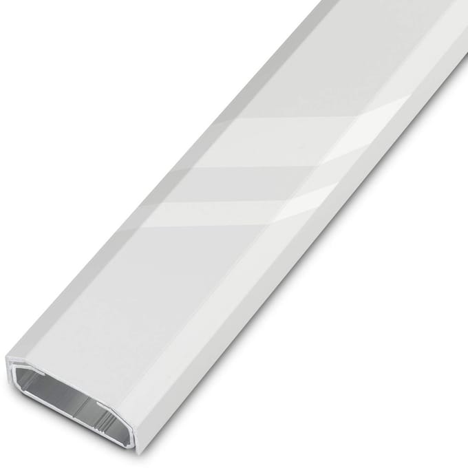 Design kabelgoot aluminium 1100 x 50 x 20 mm wit gepolierd
