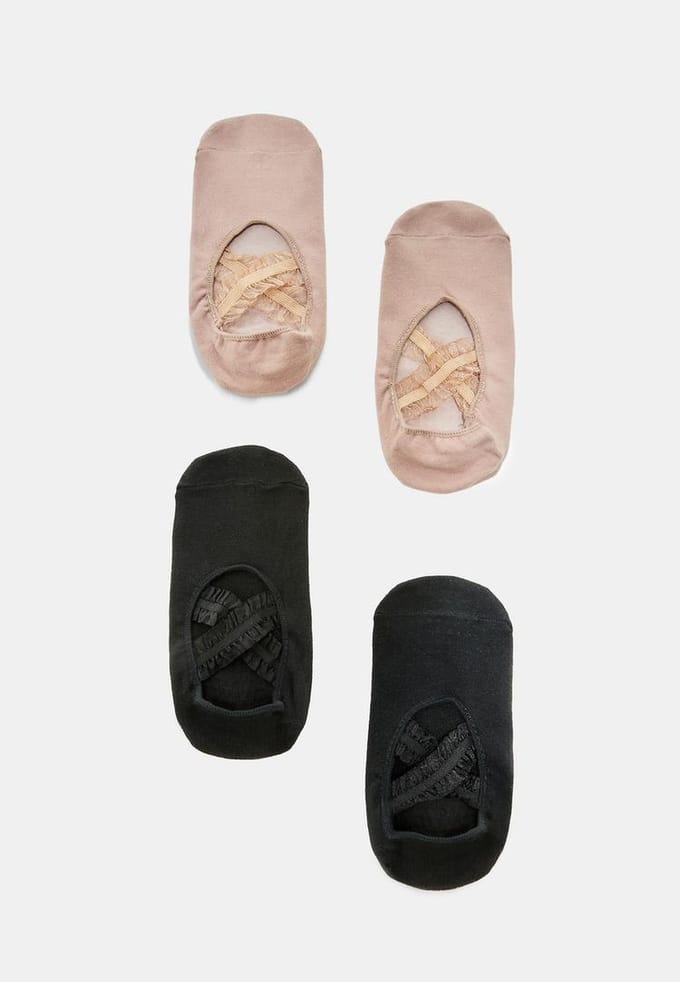 Stradivarius Antislip sportsokken  Pastelroze OS