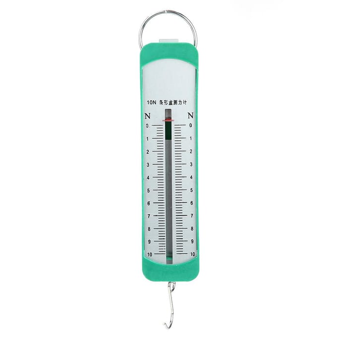 10N Newtonmeter Veerdynamometer Staaf Natuurkunde Mechanisch Experiment Instrument white