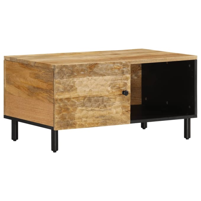 vidaXL - Salontafel - 80x50x40 - cm - massief - mangohout