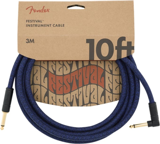Fender Festival Instrument Cable [S/A] 3m (Blue Dream) - Instrumentenkabel