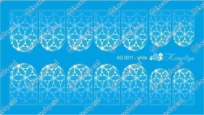 Korneliya Airbrush Waterdecal AG 0011 White