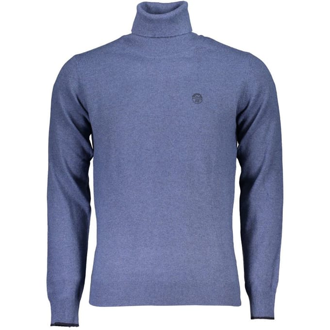 North Sails Blauwe Poliammide Mannen Trui Hoody