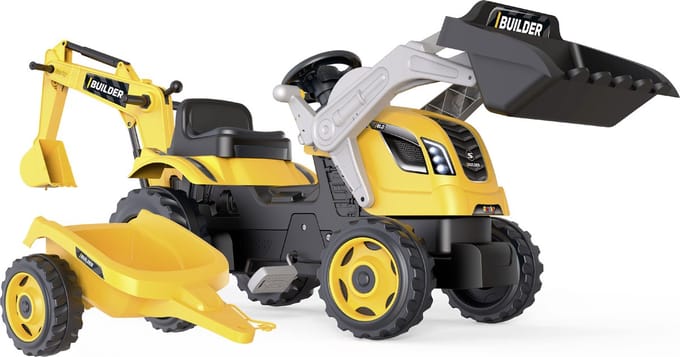 Smoby Builder Max tractor + trailer