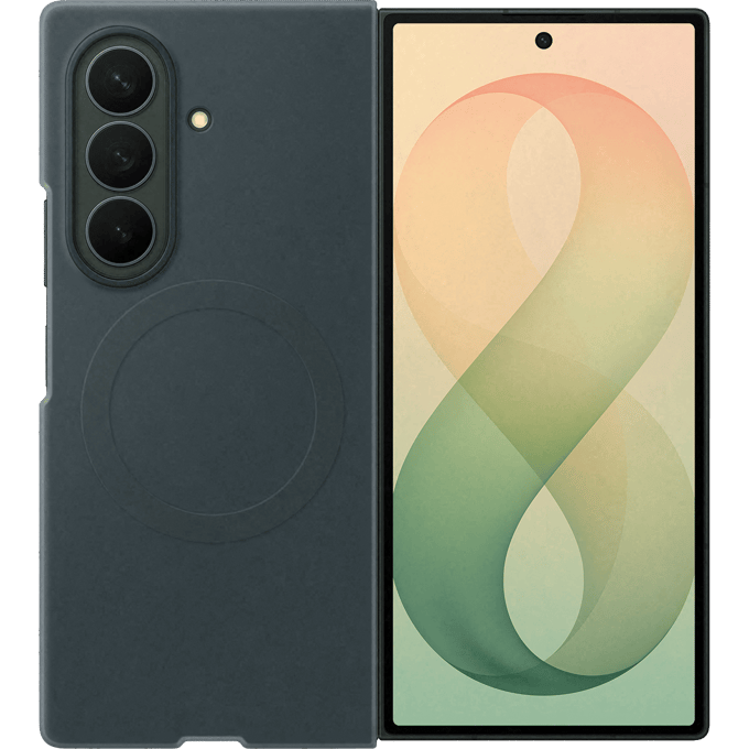 Samsung Galaxy Z Fold 8 Siliconen Back Cover met Magneet Groen