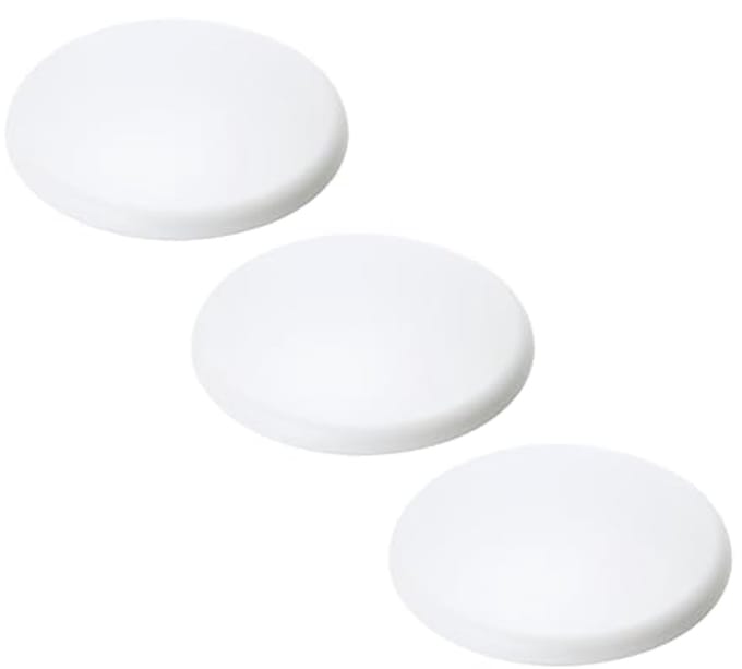Extra platte afdekking voor verdeeldoos - 3 stuks, 135 mm, wit