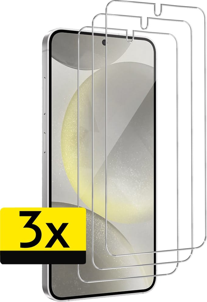 Screenprotector - Geschikt voor Samsung Galaxy S24 Plus - 3 Stuks - Extra Sterk - Beschermglas - Gehard Glas - Tempered Glass - Screen Protector